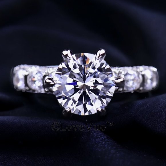 Certified 3ct. t.w. Diamond Brilliant Solitaire Luxury Engagement Wedding Ring - Picture 4 of 17
